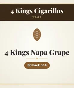 4 Kings Napa Grape Wraps – 30 Pack of 4