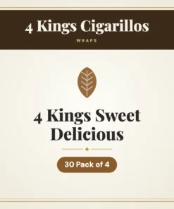 4 Kings Sweet Delicious Wraps – 30 Pack of 4