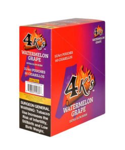 4 Kings Watermelon Grape Cigarillos – 15 Packs of 4