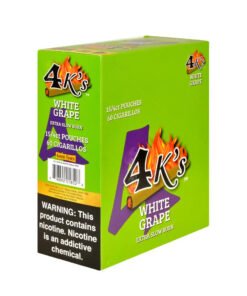 4 Kings White Grape Cigarillos – 15 Packs of 4