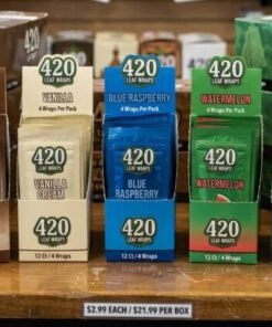 420 Leaf Wraps – Russian Cream, Vanilla, Blue Raspberry, Watermelon and ChiTown