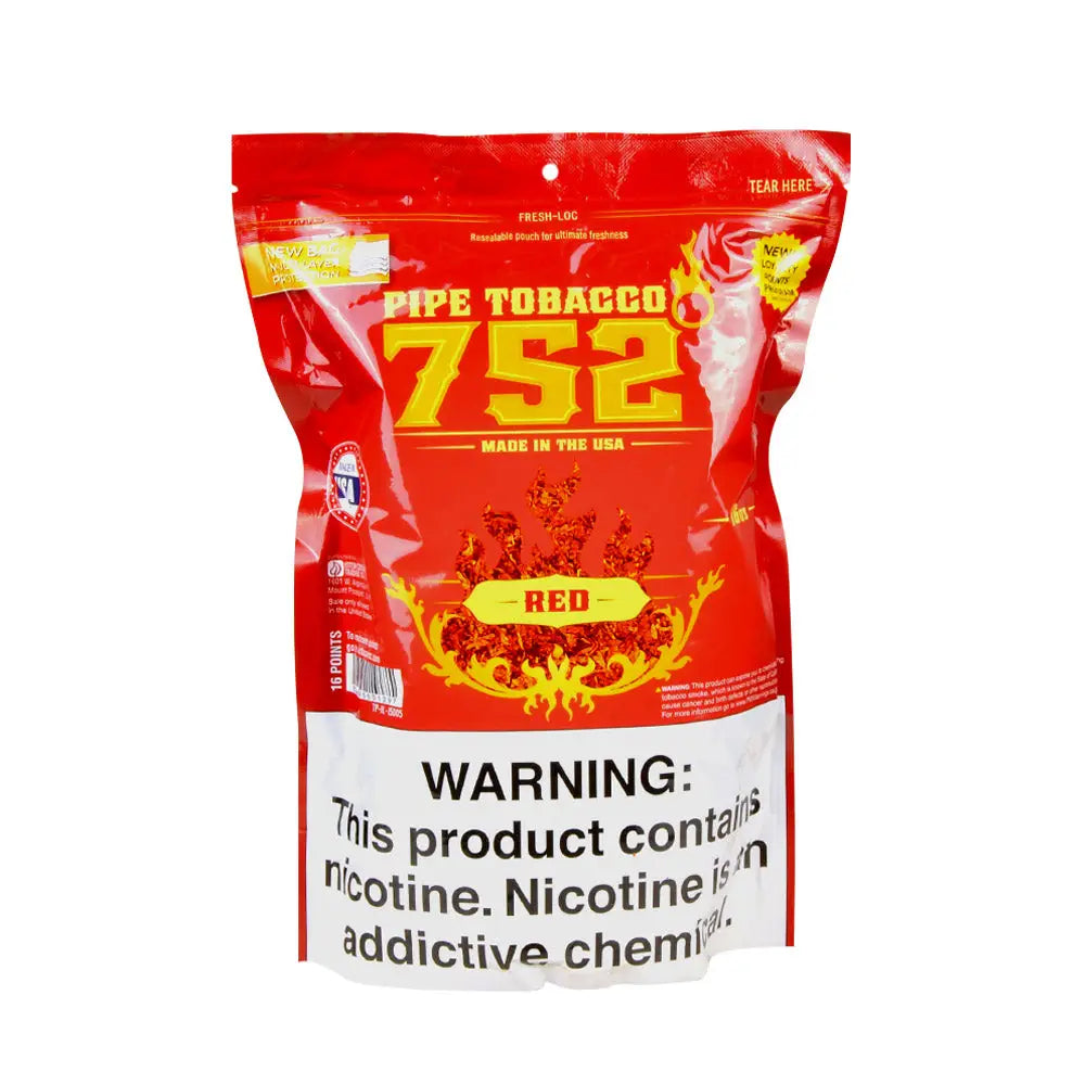 752 Red Pipe Tobacco 16 oz. Bag 1 752 Red Pipe Tobacco 16 oz. Bag