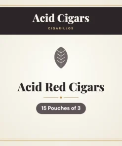 Acid Red Cigarillos Cigars – 15 Pouches of 3