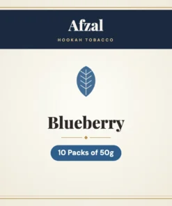 Afzal Blueberry Hookah Tobacco – 10 Packs of 50g