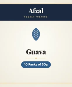 Afzal Guava Hookah Tobacco – 10 Packs of 50g