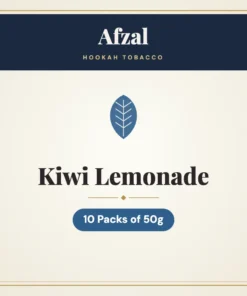Afzal Kiwi Lemonade Hookah Tobacco – 10 Packs of 50g