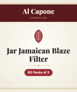 Al Capone Jar Jamaican Blaze Filter Cigarillos – 60 Packs of 2