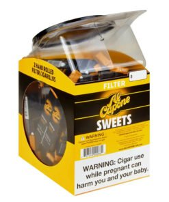 Al Capone Jar Sweet Cognac Filter Cigarillos – 60 Packs of 2