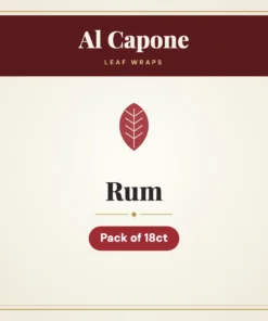 Al Capone Rum Leaf Wraps – Pack of 18ct