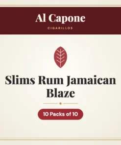 Al Capone Slims Rum Jamaican Blaze Cigarillos – 10 Packs of 10
