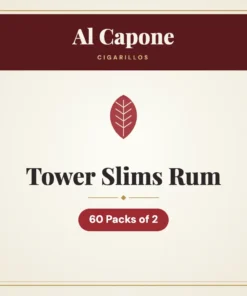 Al Capone Tower Slims Rum Cigarillos – 60 Packs of 2
