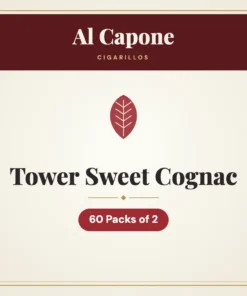 Al Capone Tower Sweet Cognac Cigarillos – 60 Packs of 2