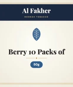 Al Fakher Berry Hookah Tobacco 10 Packs of 50g