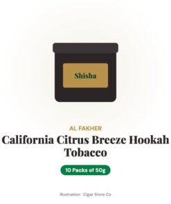 Al Fakher California Citrus Breeze Hookah Tobacco 10 Packs of 50g