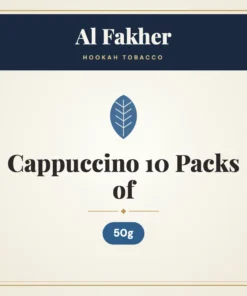 Al Fakher Cappuccino Hookah Tobacco 10 Packs of 50g