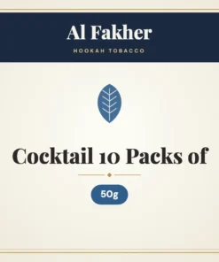 Al Fakher Cocktail Hookah Tobacco 10 Packs of 50g