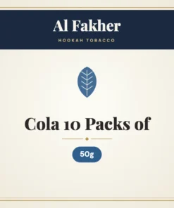 Al Fakher Cola Hookah Tobacco 10 Packs of 50g