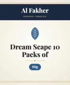Al Fakher Dream Scape Hookah Tobacco 10 Packs of 50g