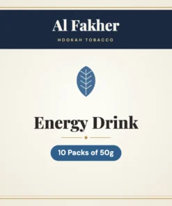 Al Fakher Energy Drink Hookah Tobacco – 10 Packs of 50g
