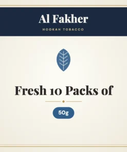 Al Fakher Fresh Hookah Tobacco 10 Packs of 50g
