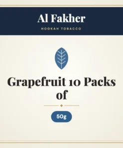 Al Fakher Grapefruit Hookah Tobacco 10 Packs of 50g