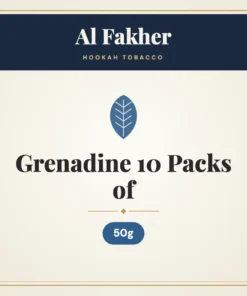 Al Fakher Grenadine Hookah Tobacco 10 Packs of 50g