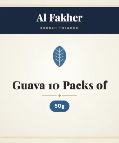 Al Fakher Guava Hookah Tobacco 10 Packs of 50g
