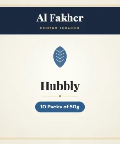 Al Fakher Hubbly Hookah Tobacco – 10 Packs of 50g
