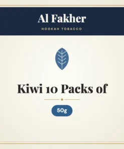 Al Fakher Kiwi Hookah Tobacco 10 Packs of 50g