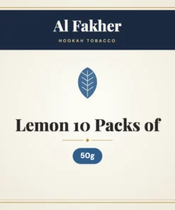 Al Fakher Lemon Hookah Tobacco 10 Packs of 50g