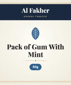 Al Fakher Pack of Gum With Mint Hookah Tobacco – 50g
