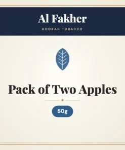 Al Fakher Pack of Two Apples Hookah Tobacco – 50g