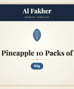 Al Fakher Pineapple Hookah Tobacco 10 Packs of 50g
