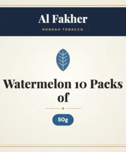 Al Fakher Watermelon Hookah Tobacco 10 Packs of 50g