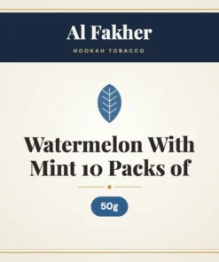 Al Fakher Watermelon With Mint Hookah Tobacco 10 Packs of 50g