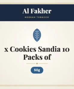 Al Fakher x Cookies Sandia Hookah Tobacco 10 Packs of 50g