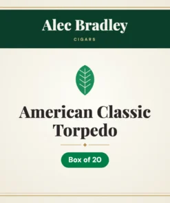Alec Bradley American Classic Torpedo Cigars – Box of 20