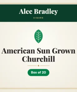 Alec Bradley American Sun Grown Churchill Cigars – Box of 20