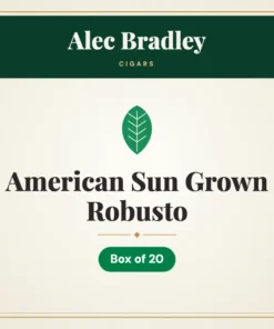 Alec Bradley American Sun Grown Robusto Cigars – Box of 20