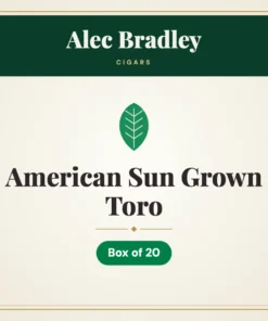 Alec Bradley American Sun Grown Toro Cigars – Box of 20
