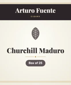 Arturo Fuente Churchill Maduro Cigars – Box of 25