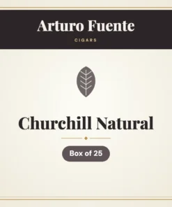 Arturo Fuente Churchill Natural Cigars – Box of 25