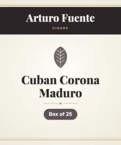 Arturo Fuente Cuban Corona Maduro Cigars – Box of 25
