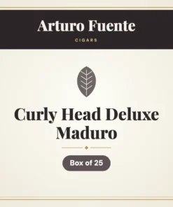 Arturo Fuente Curly Head Deluxe Maduro Cigars – Box of 25