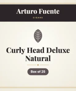 Arturo Fuente Curly Head Deluxe Natural Cigars – Box of 25