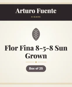 Arturo Fuente Flor Fina 8-5-8 Sun Grown Cigars – Box of 25