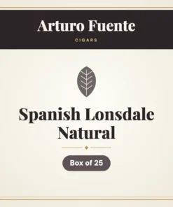 Arturo Fuente Spanish Lonsdale Natural Cigars – Box of 25