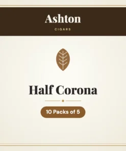 Ashton Half Corona Cigars – 10 Packs of 5