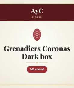 AyC Grenadiers Coronas Dark box Cigars – 50 count