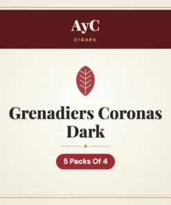 AyC Grenadiers Coronas Dark Cigars – 5 Packs Of 4